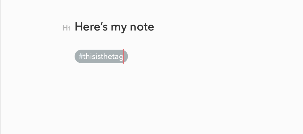 How to tag a note in Bear