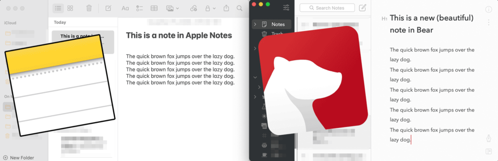 Bear note-taking app