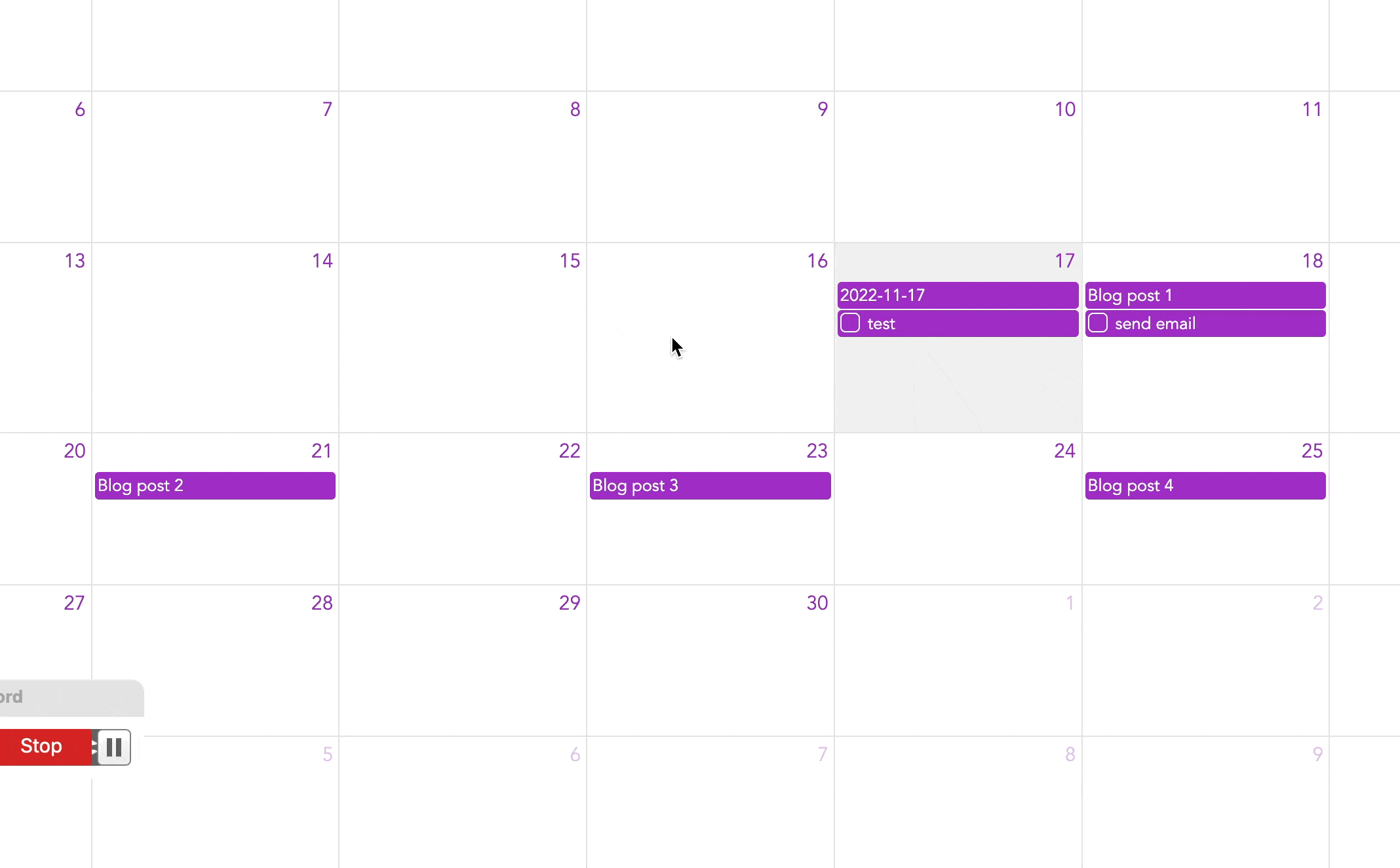 Full Calendar Obsidian Plugin