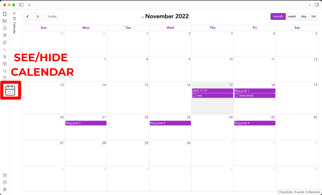 Full Calendar plugin in Obsidian (Preview)