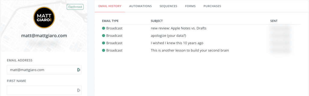 How open/click rates look like in ConvertKit vs. MailerLite