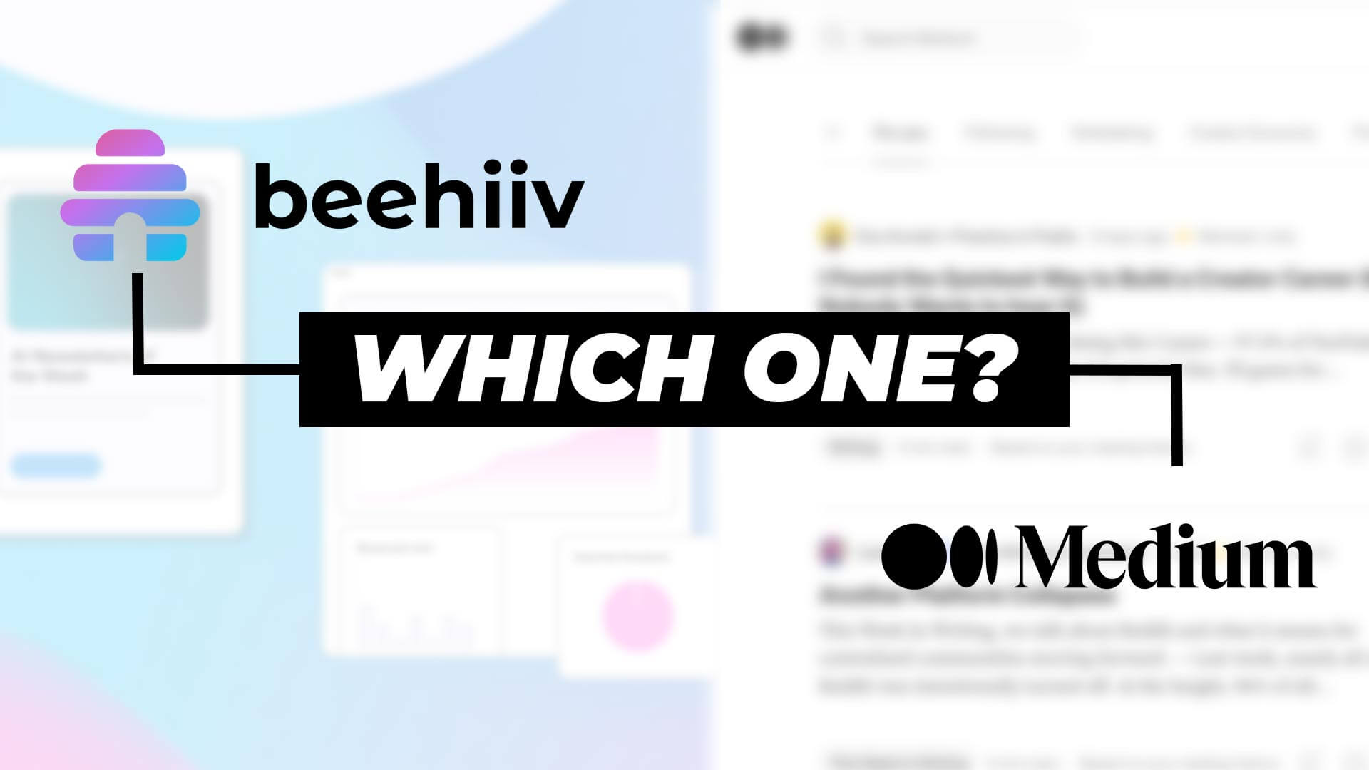Beehiiv vs Medium comparison