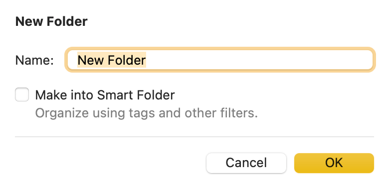 apple notes smart folder vs obsidian bookmarks