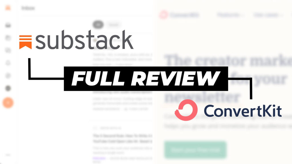 Comparison table of Substack vs Patreon vs ConvertKit