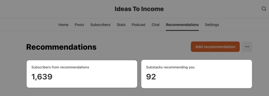 grow audience substack recommendations